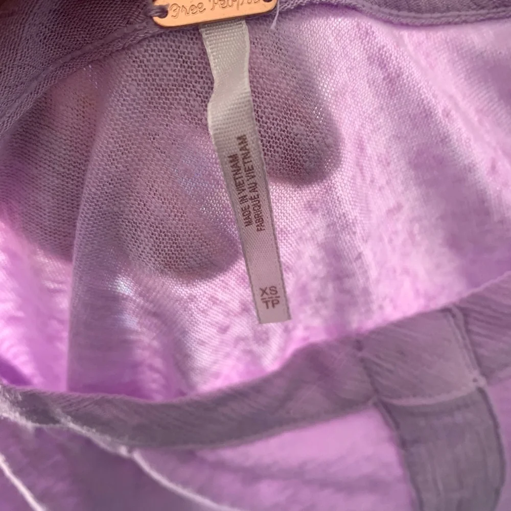 NWT! FREE PEOPLE Lilac Top GOM20-14 - Picture 4 of 6